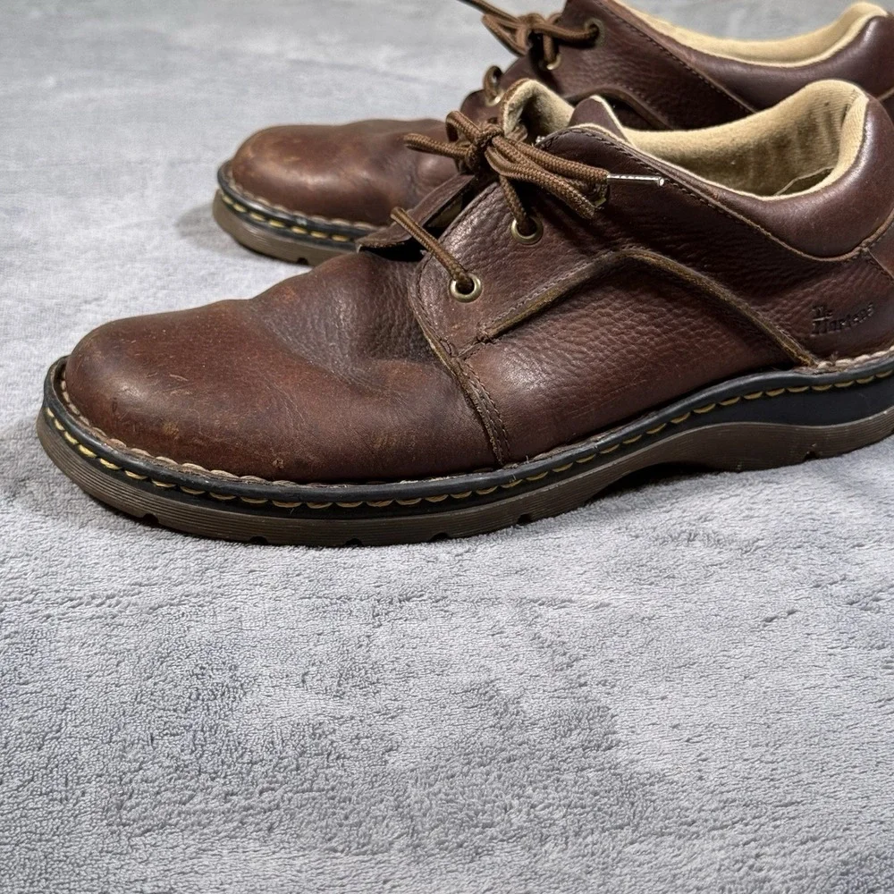Dr. Martens 11194 Men's 11M Brown Leather Oxford Lace-Up Shoes 3-Eyelet